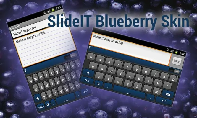 SlideIT Blueberry skin android App screenshot 3